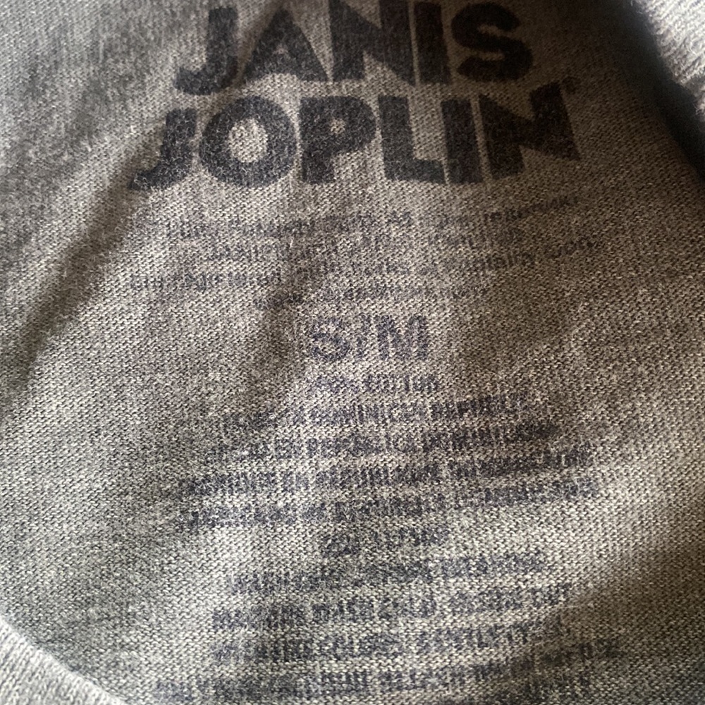 Janis Joplin Grey Vintage Tee unisex medium - Picture 4 of 4